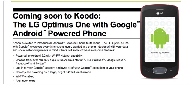 Koodo Android