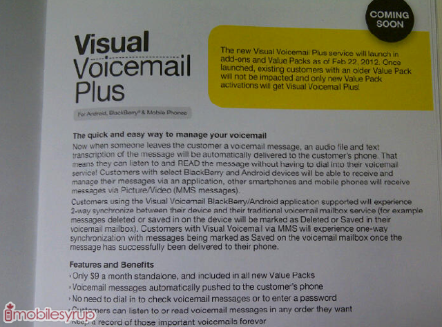 Fido launching Visual Voicemail Plus for BlackBerry and Android on 