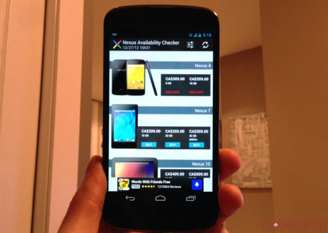 Nexus 4 Availability Us Checker