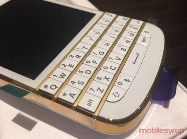 Win a Limited Edition BlackBerry Q10 in White and Gold! (Contest)