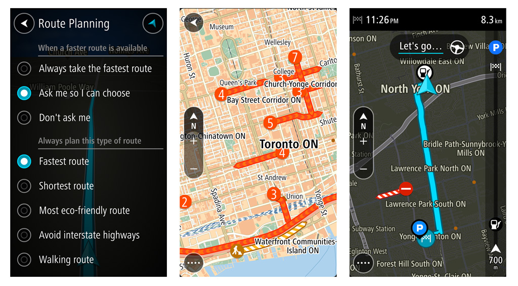 TomTom GO Mobile screens_1