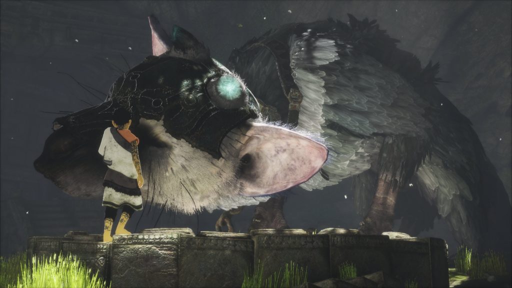 The Last Guardian petting Trico