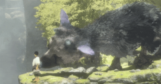 The Last Guardian Trico and boy GIF