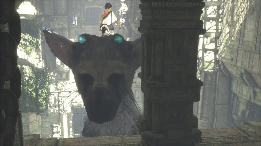The Last Guardian riding Trico