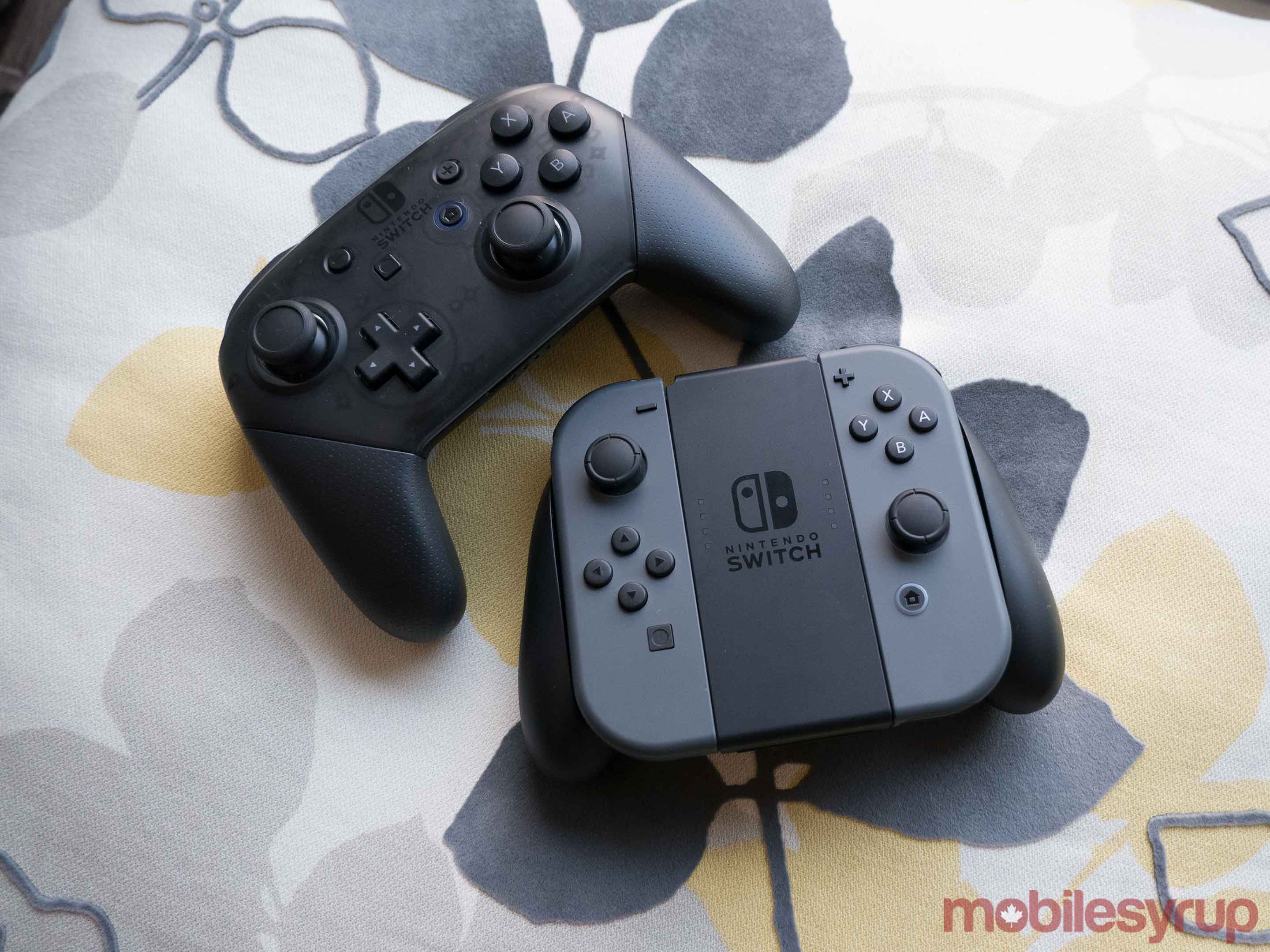 Nintendo Switch Joy-Con Grip and Pro Controller