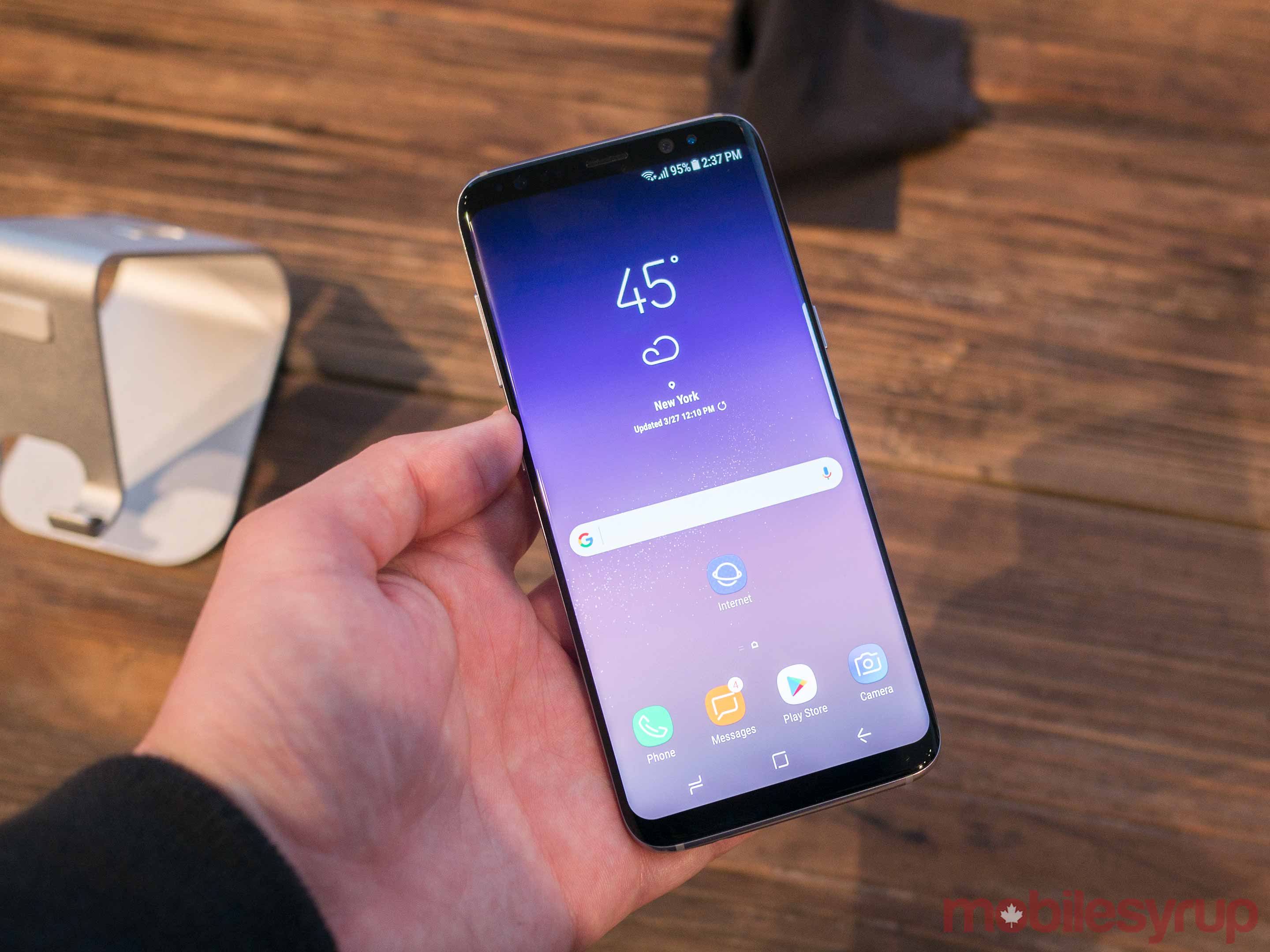 S8 in hand