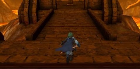 Fire Emblem Echoes Alm in dungeon 