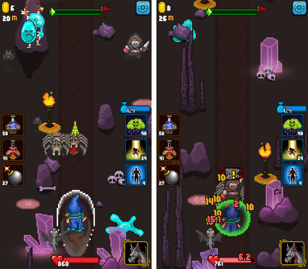 An image showcasing some Dash Quest gameplay
