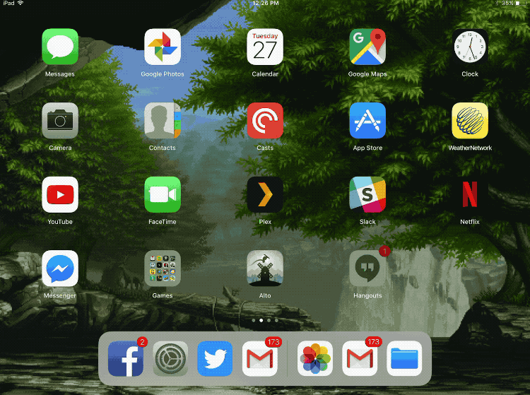 iOS 11 dock adding apps