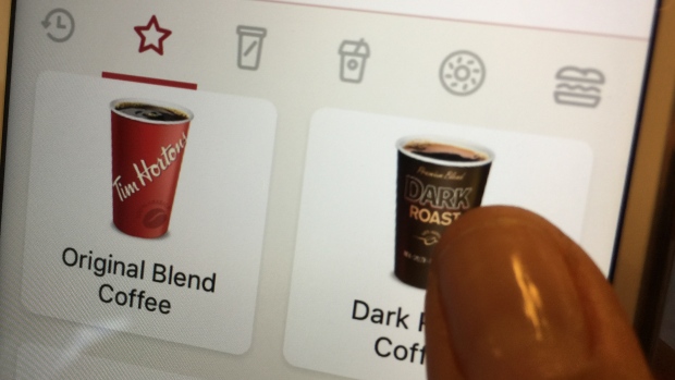 Tim Hortons mobile app image from CBC 