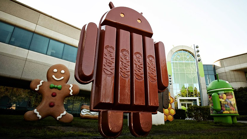 Android KitKat statue in Mountain View