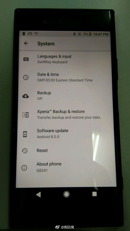 Xperia Android 8.0