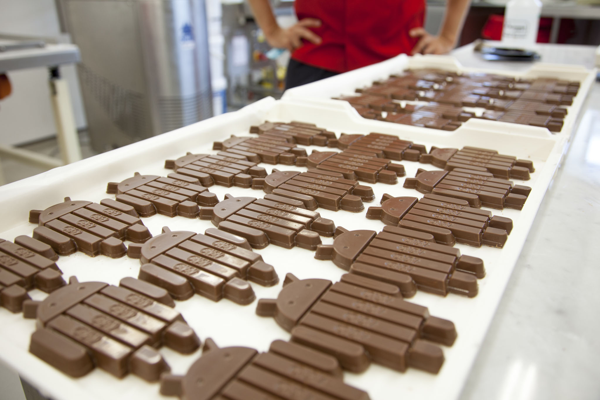 Android KitKat chocolate bars