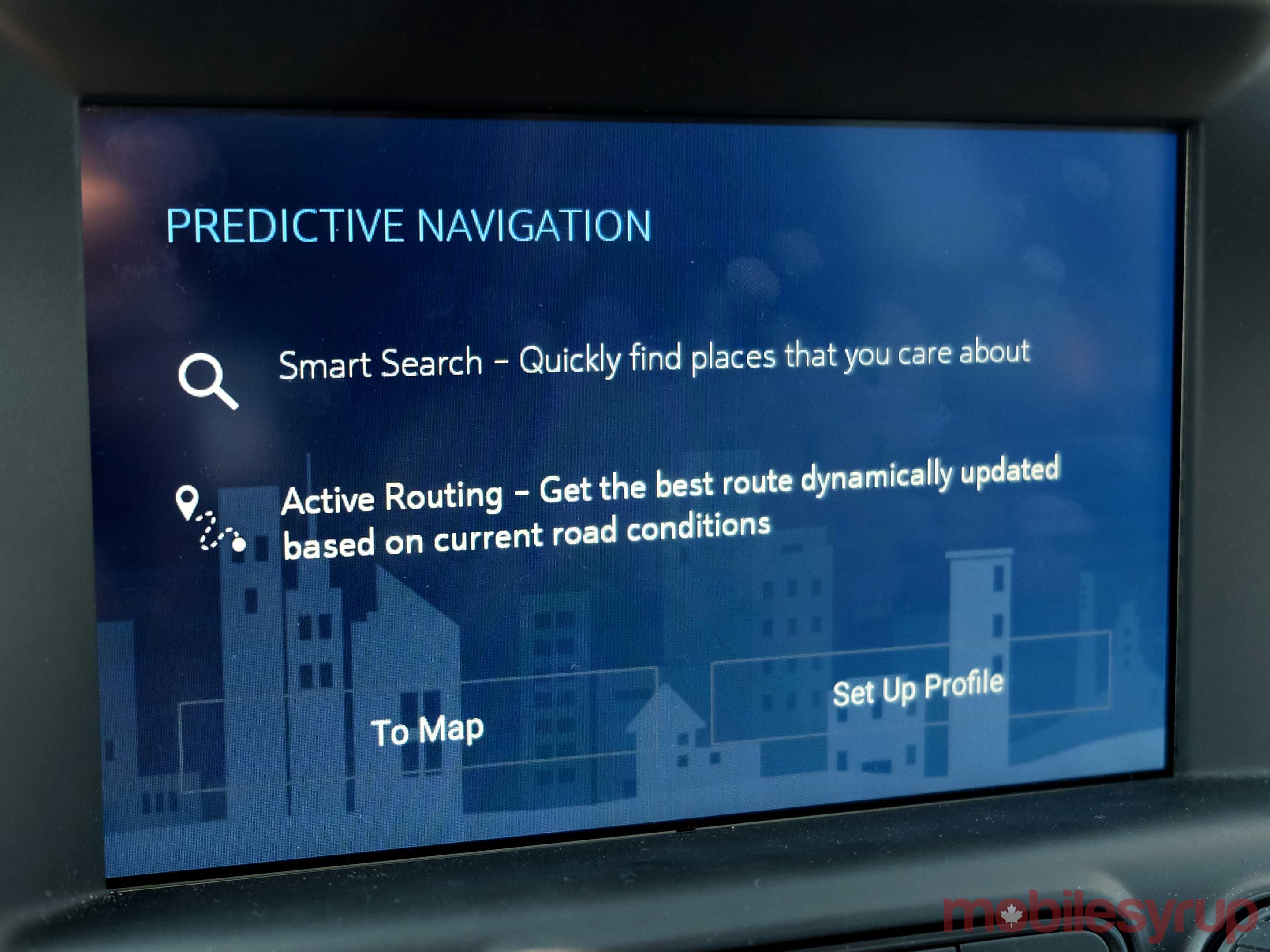 GMC Terrain predictive navigation