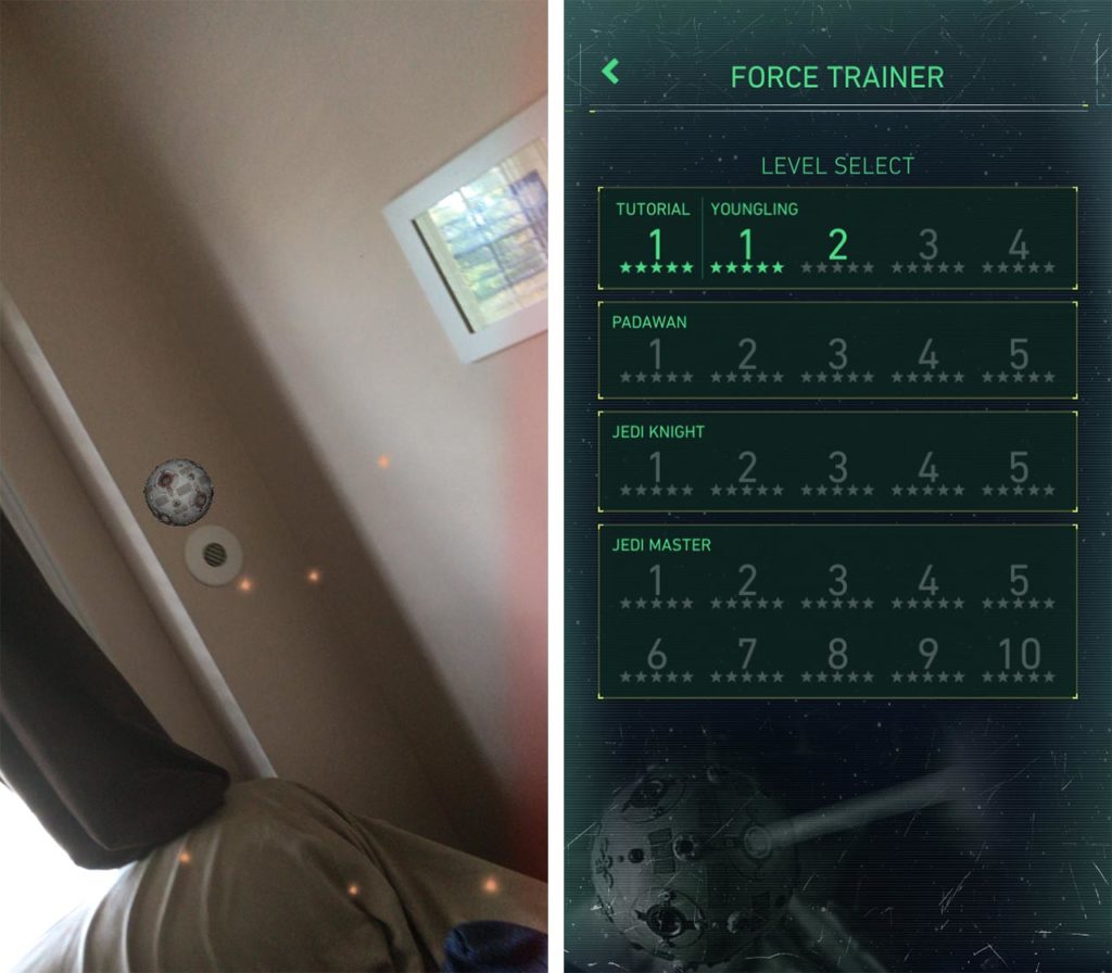 Star Wars app Force Trainer 
