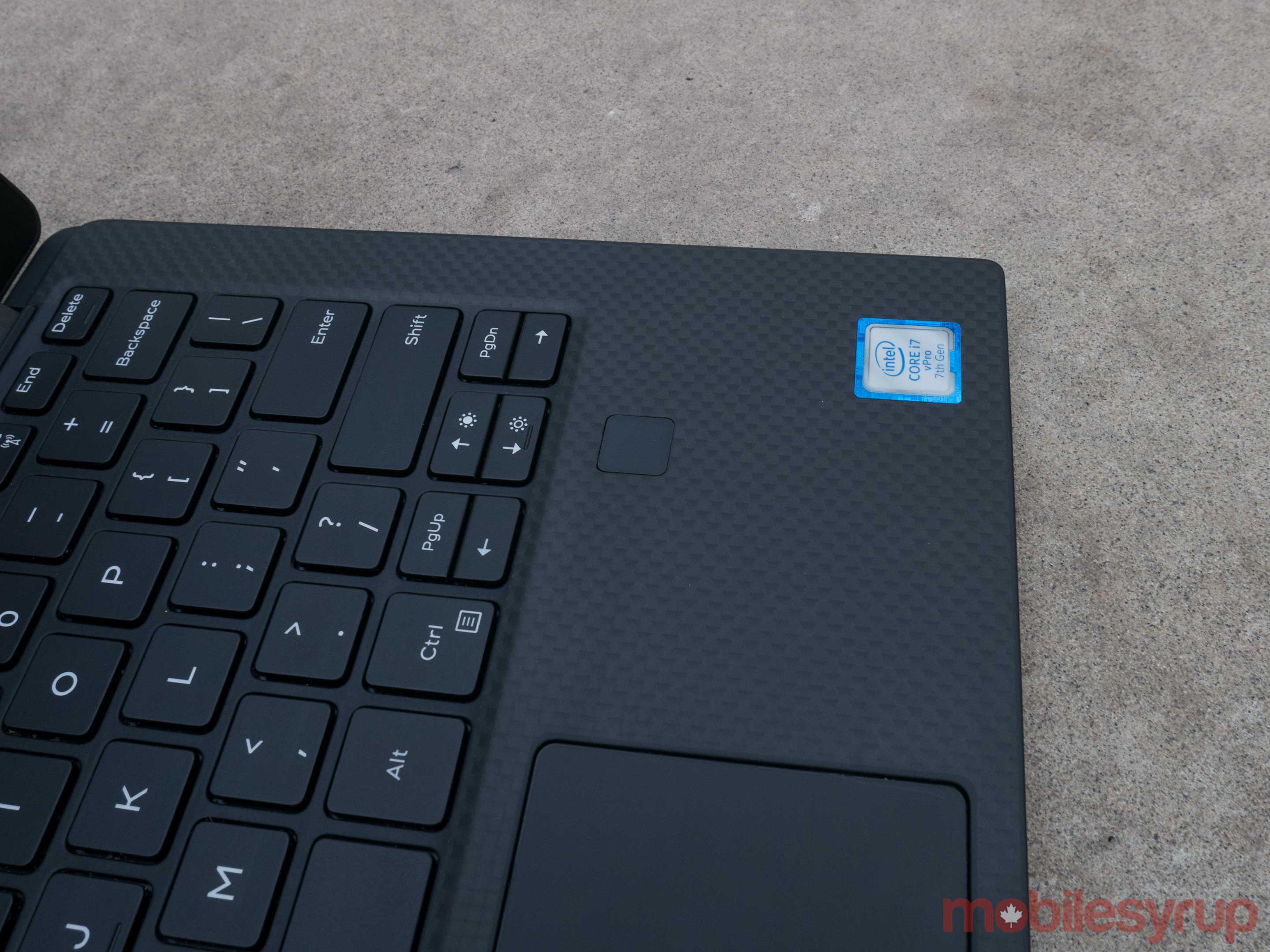 Dell XPS 13 fingerprint sensor