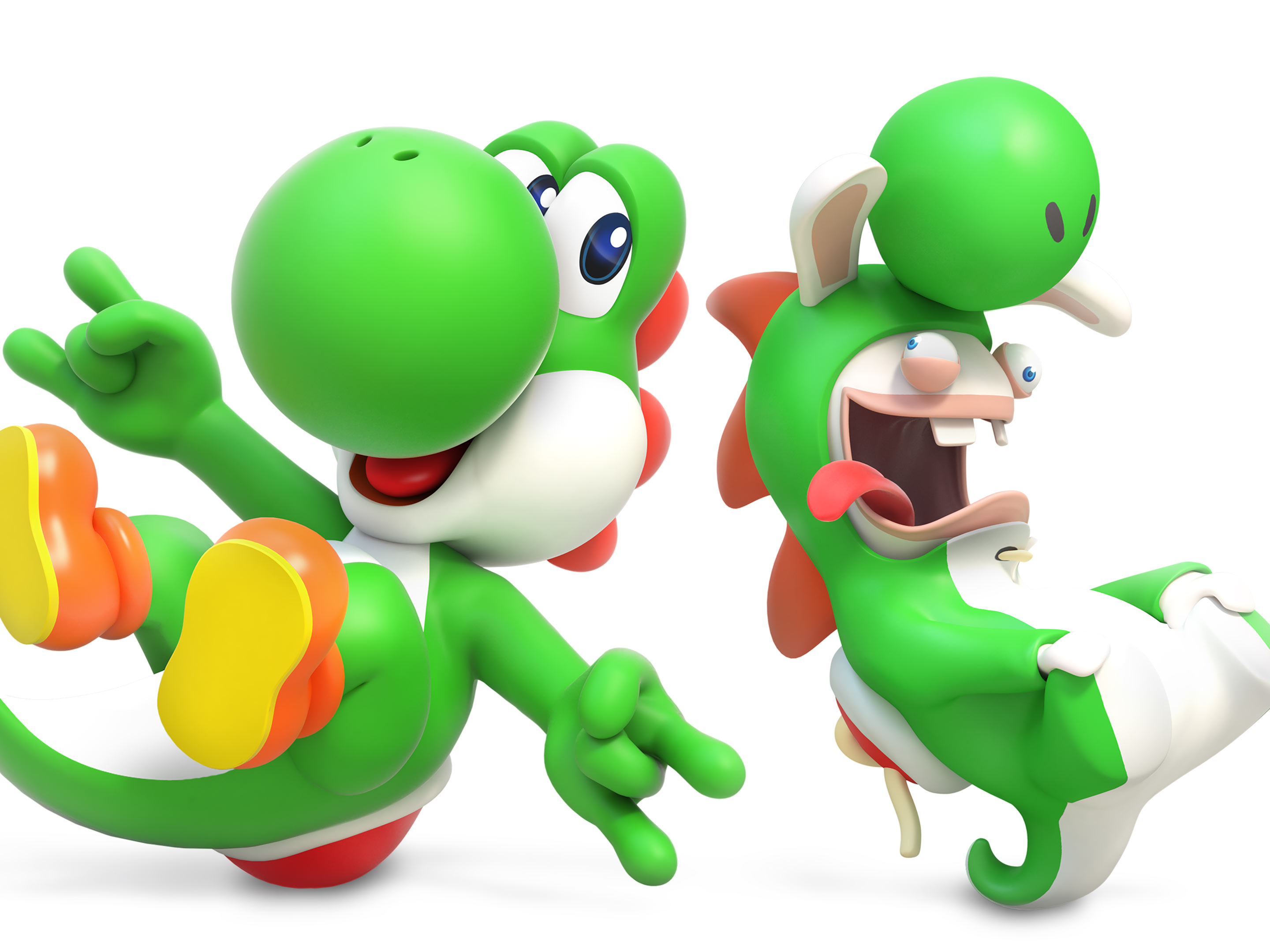 Mario + Rabbids render Yoshi