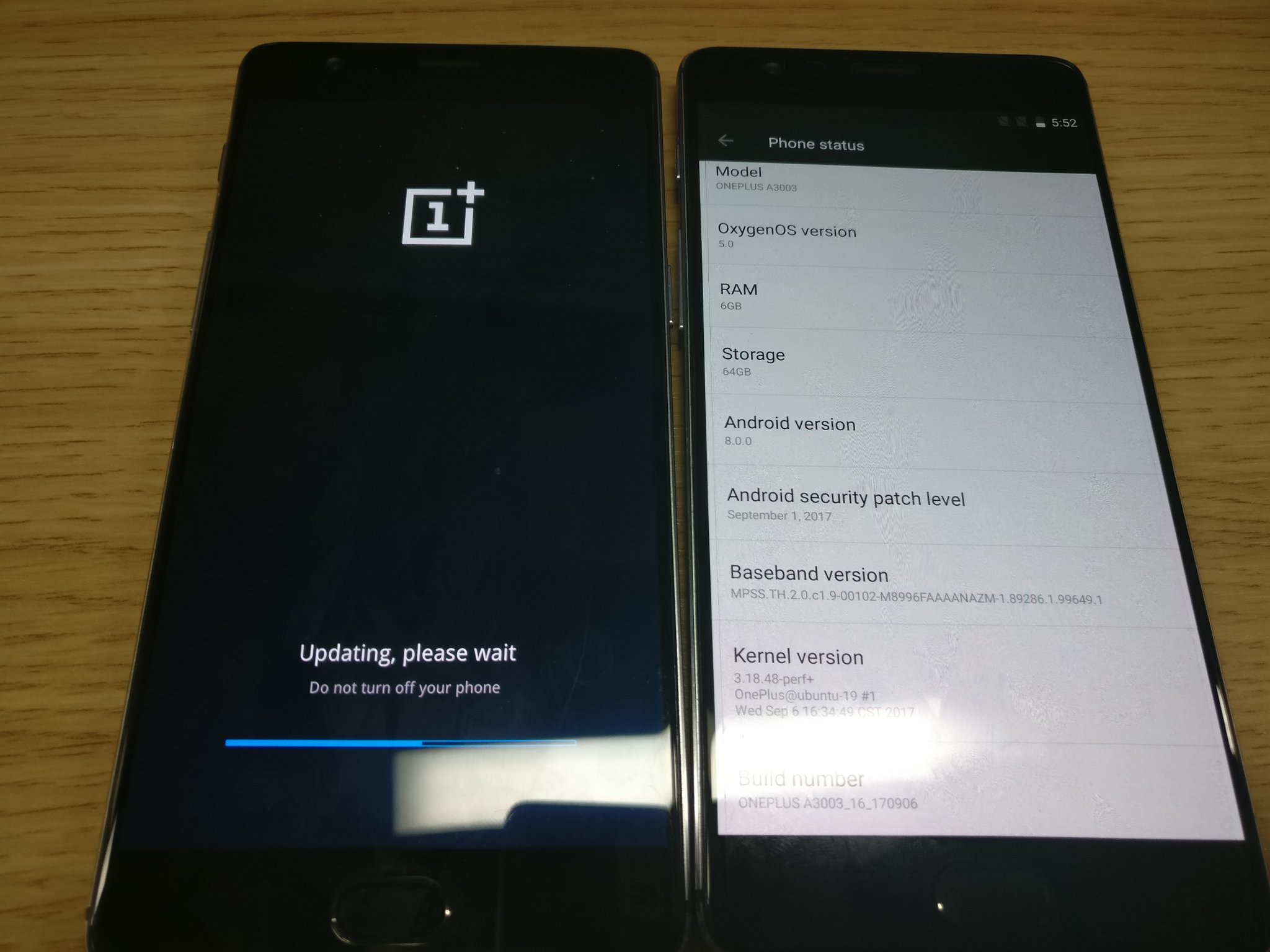OnePlus 3 Android O closed beta build