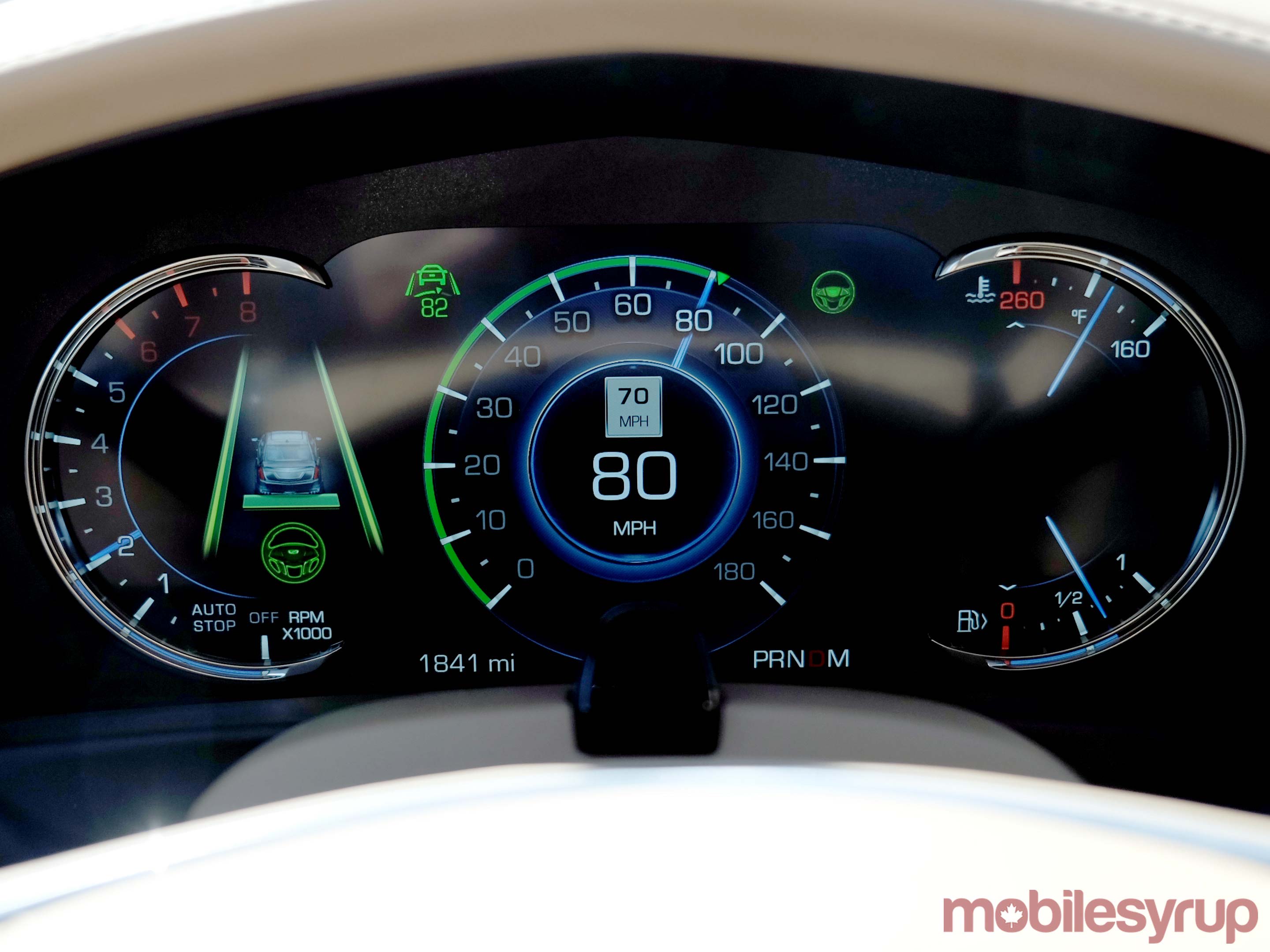 Cadillac CT6 cluster close up