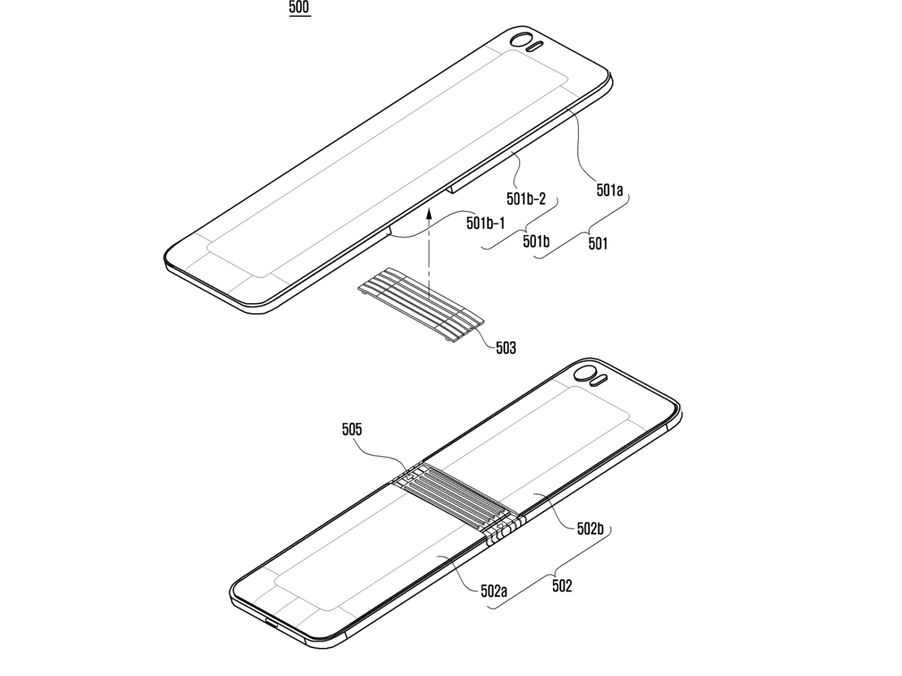 Samsung foldable phone patent