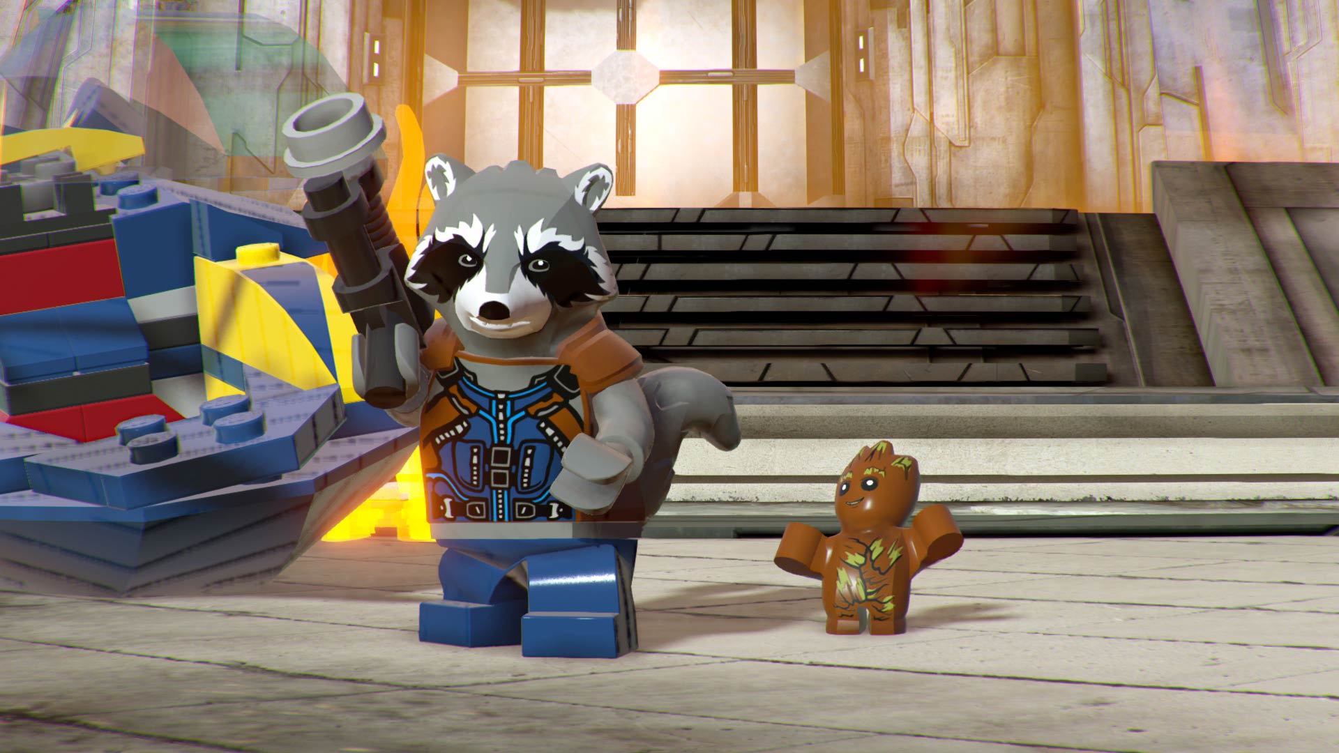 Lego Rocket Raccoon and Groot 