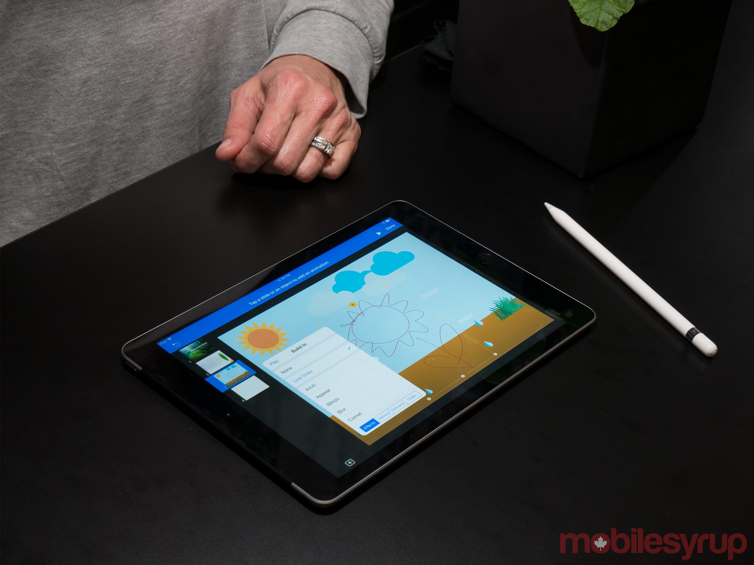 9.7-inch iPad on table 
