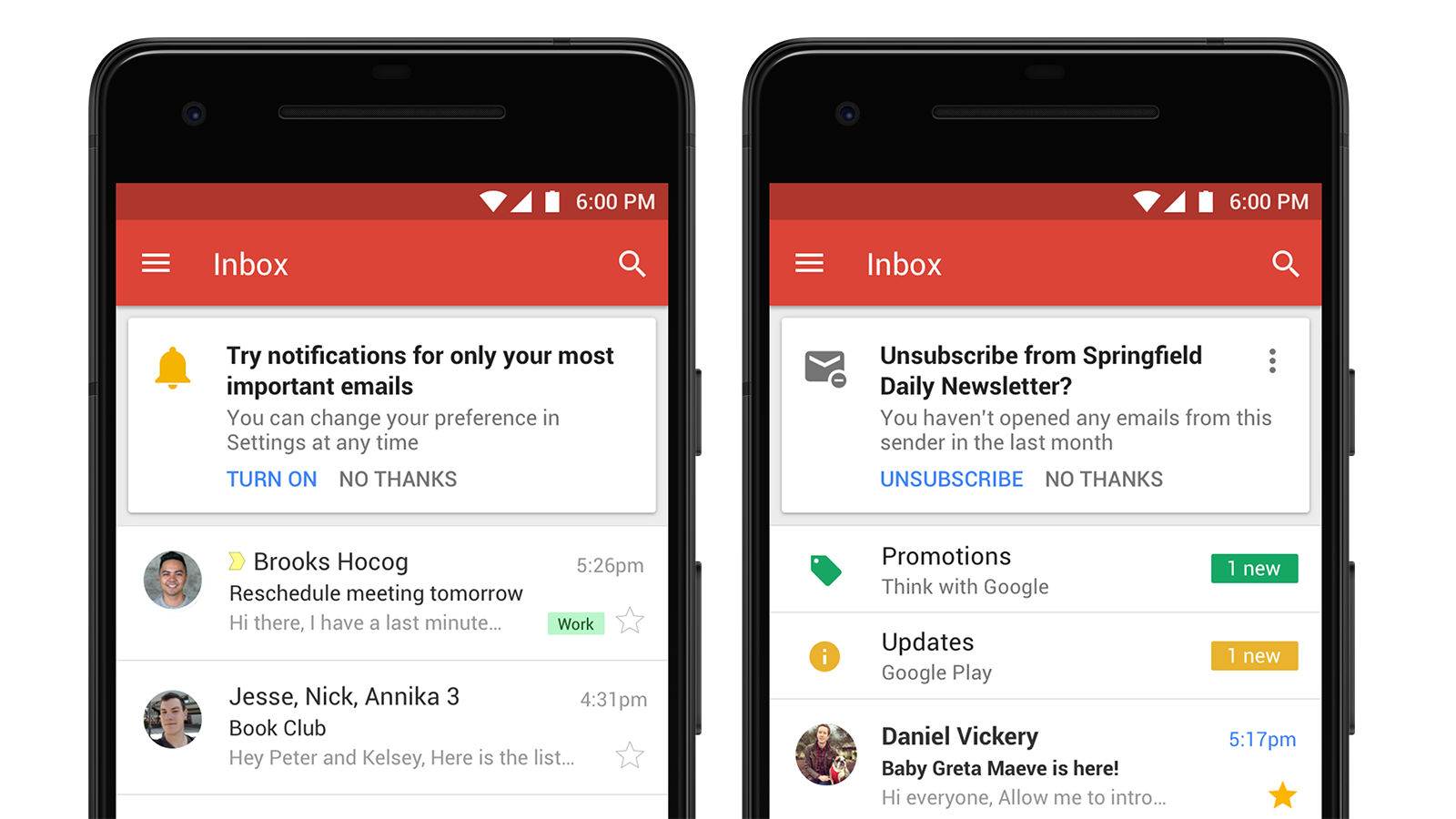 Gmail's new unsubscribe feature