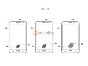 Patent showing Samsung's in-display fingerprint scanner