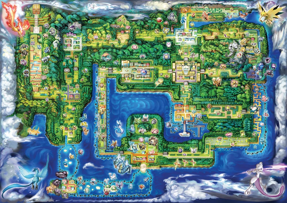 Pokemon Let's Go Map 