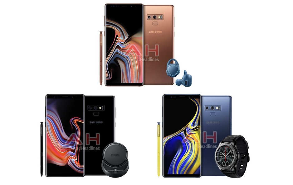 Samsung Galaxy Note 9 colours 