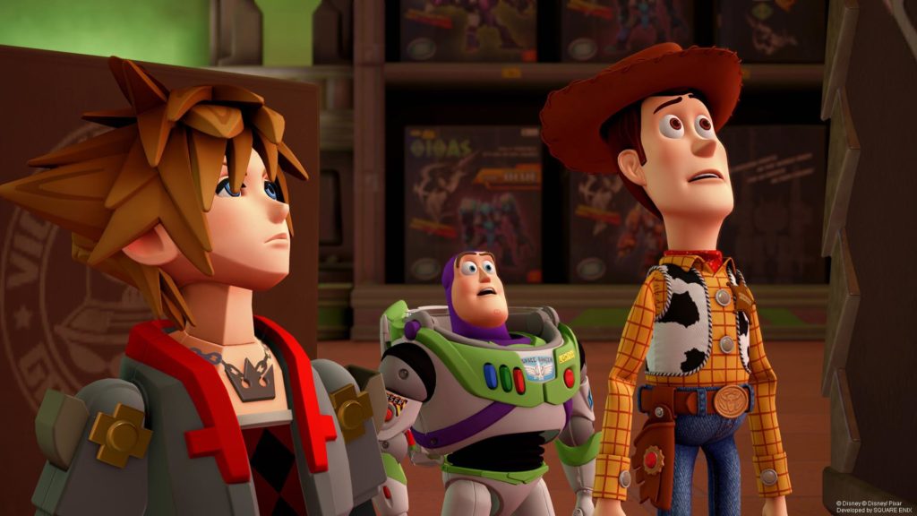 Kingdom Hearts III Sora, Woody and Buzz