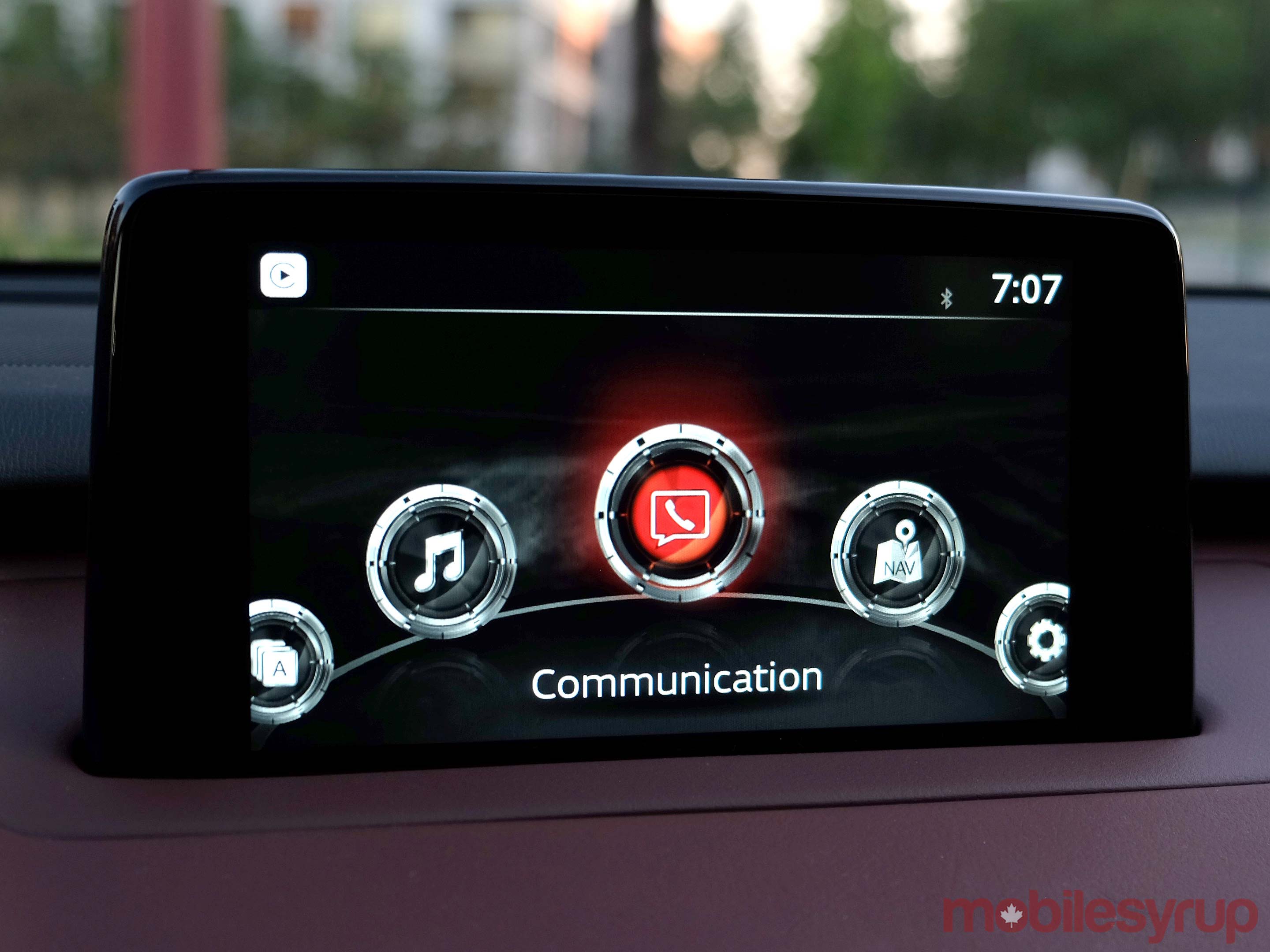 Mazda Connect home screen