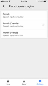 english to french canadian google translate