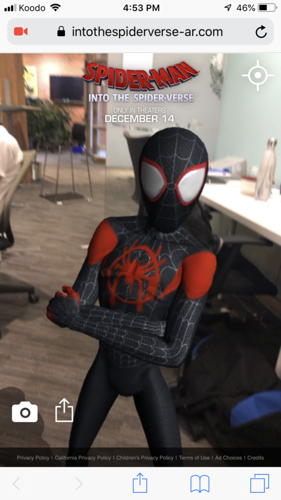 Spider-Man: Into the Spider-Verse AR
