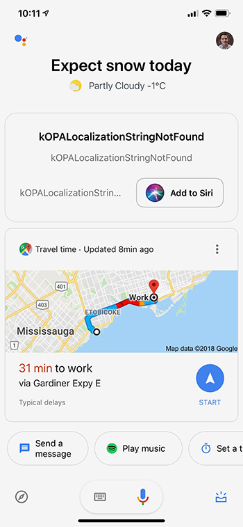 Google Assistant Shortcut