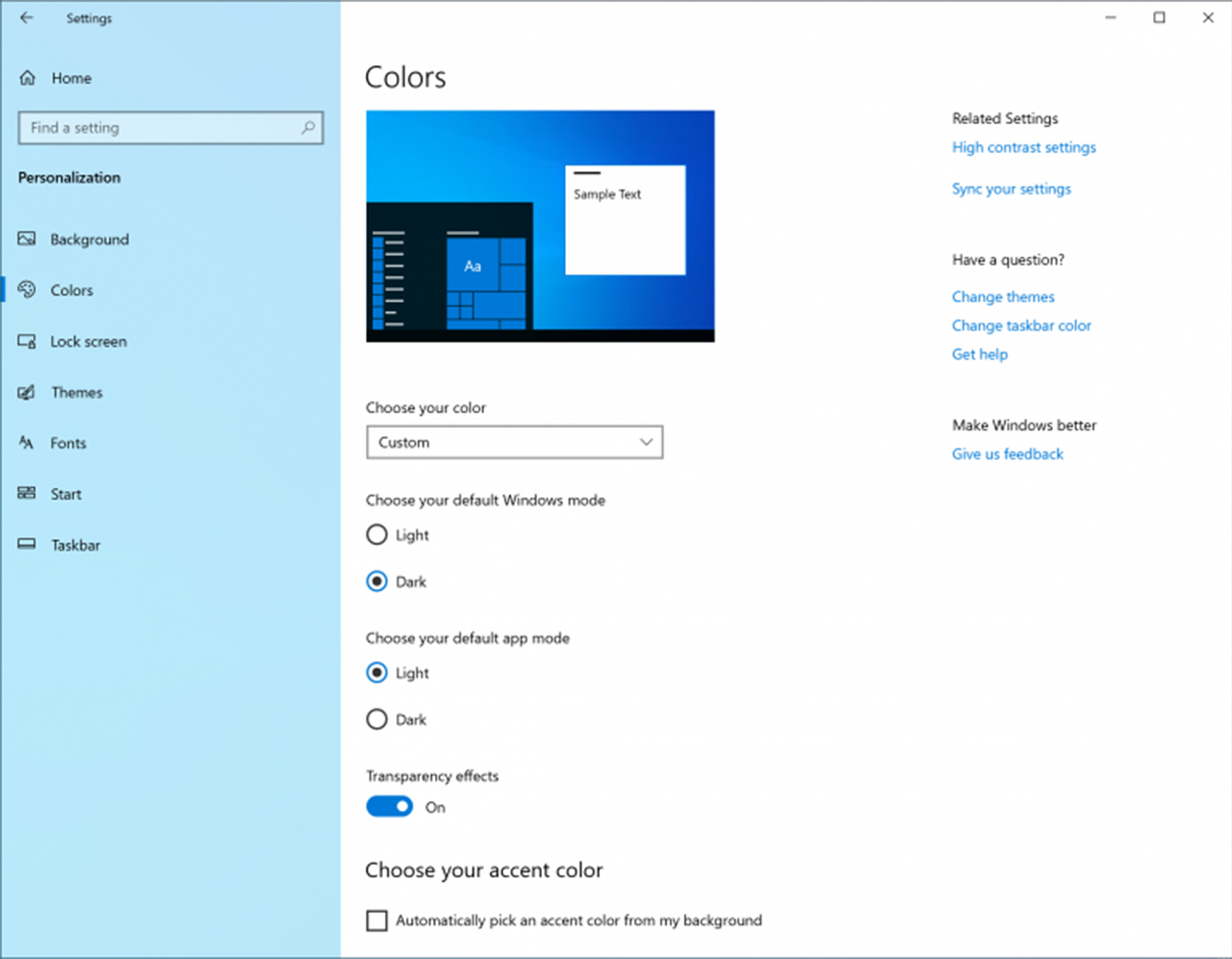 Windows 10 Personalization Photos