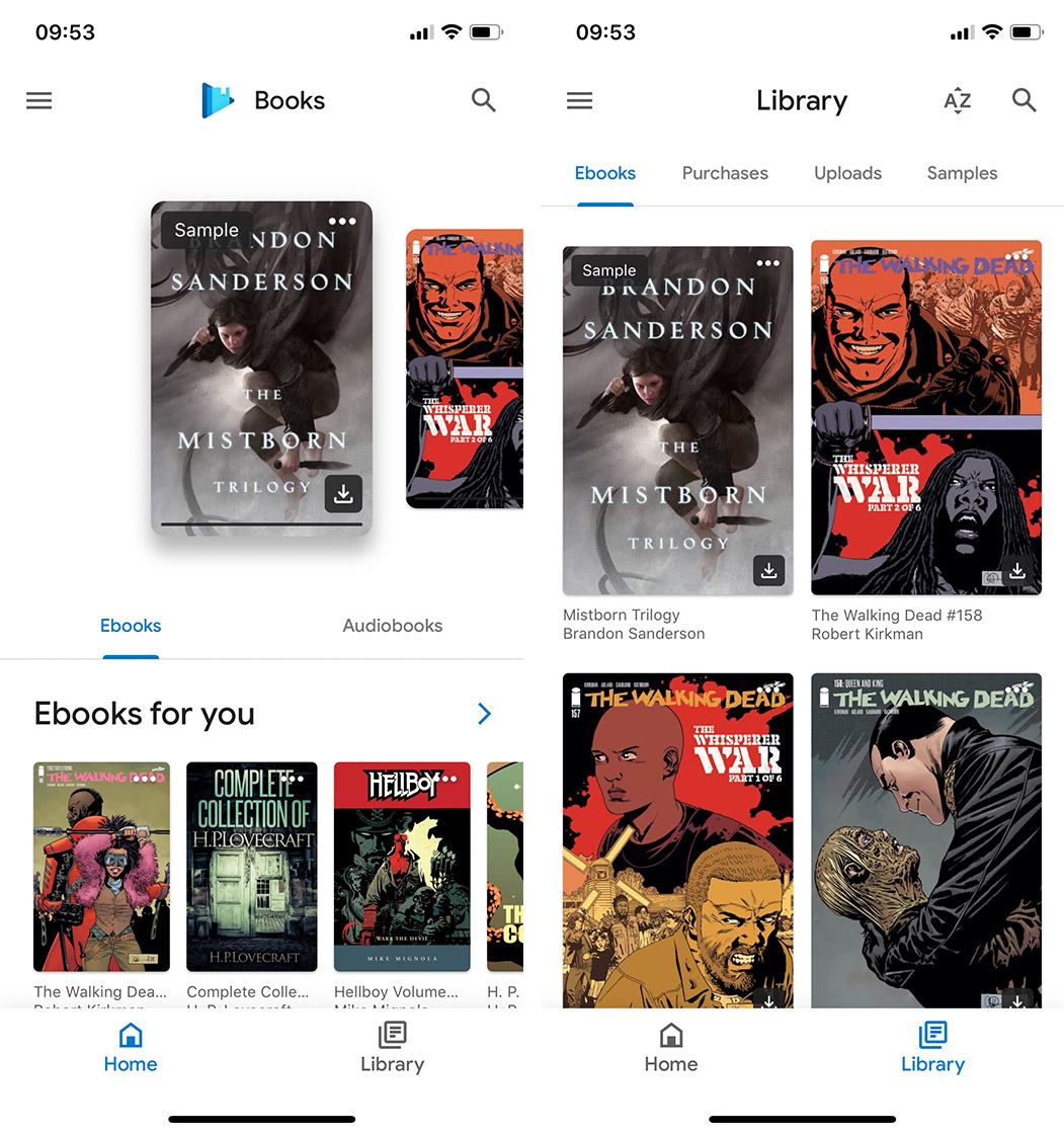 Play Books on iOS