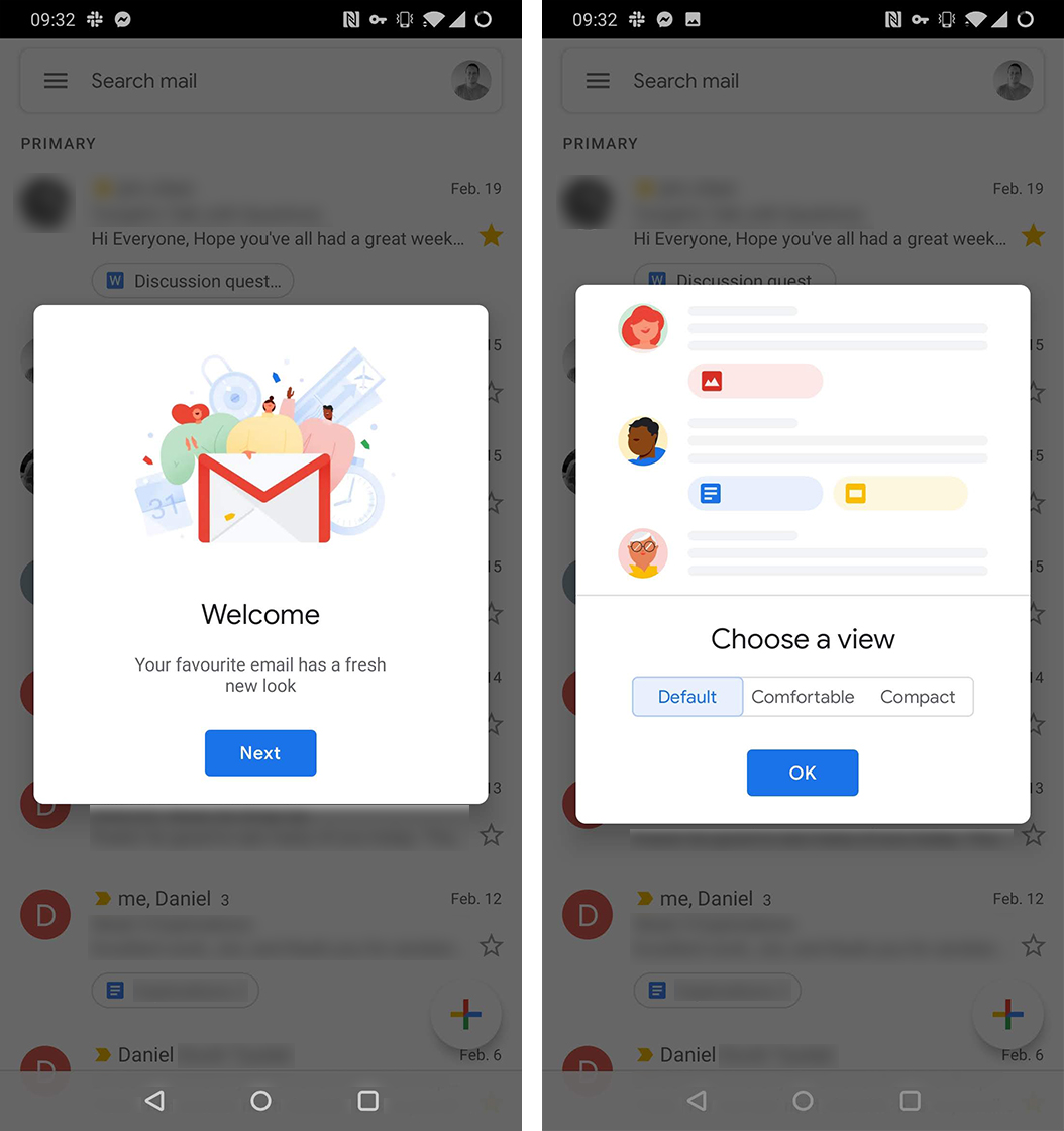 Gmail redesigned welcome