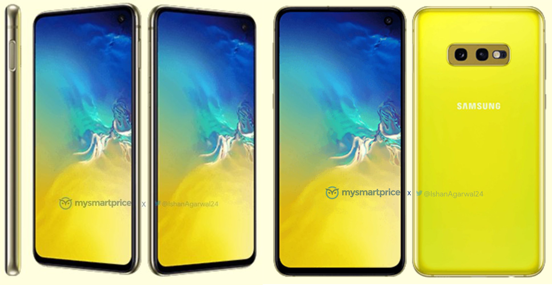 Samsung Galaxy S10e press render