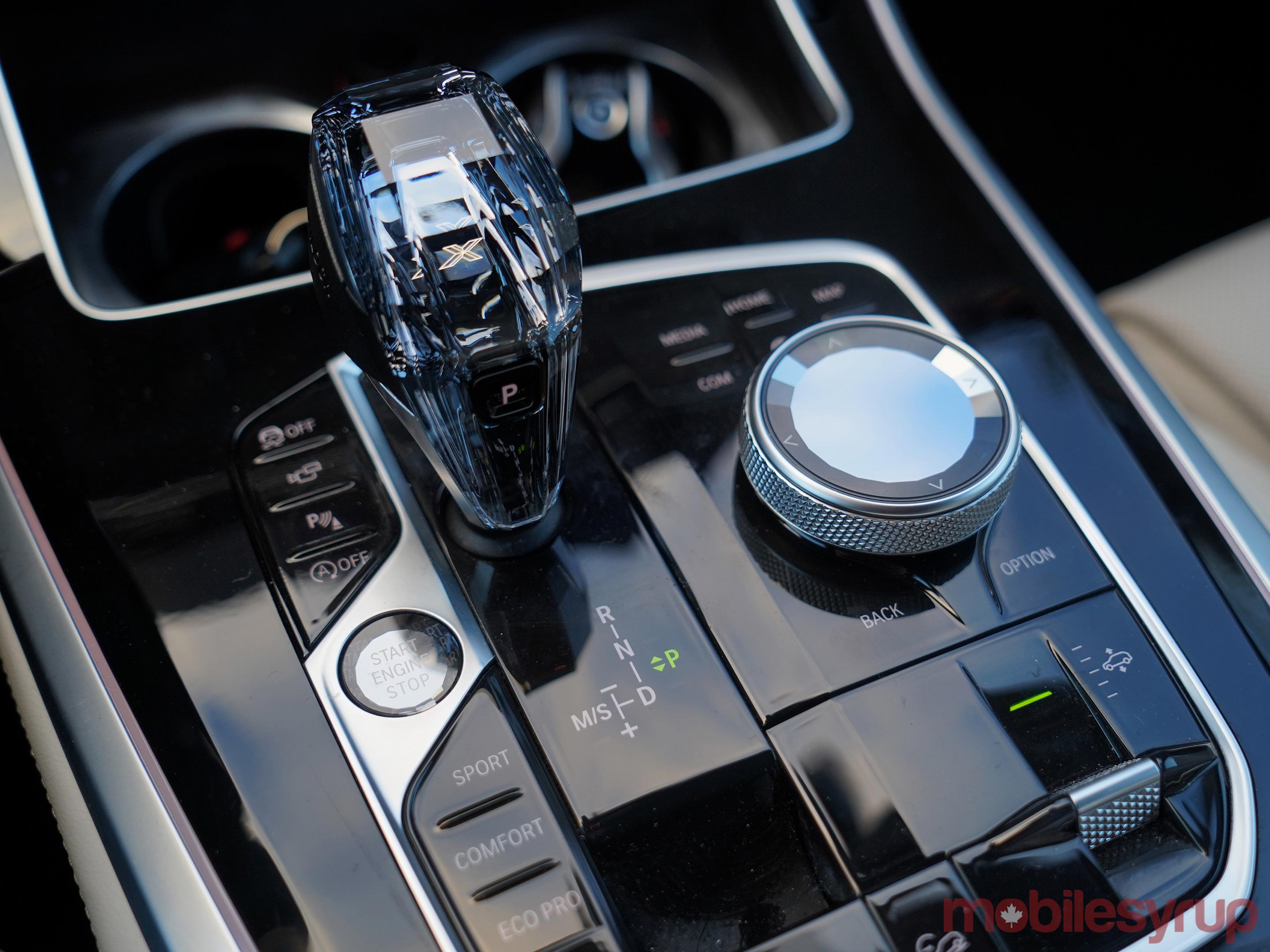 BMW X5 centre controls