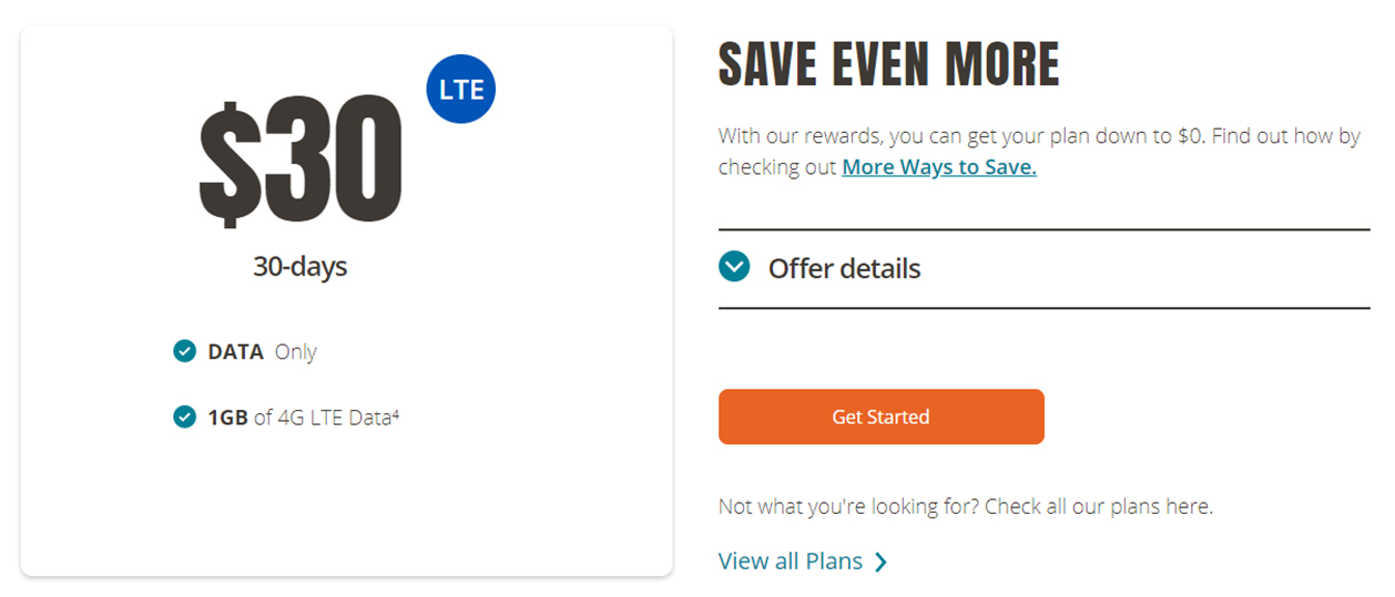 Public Mobile low-cost data-only plan