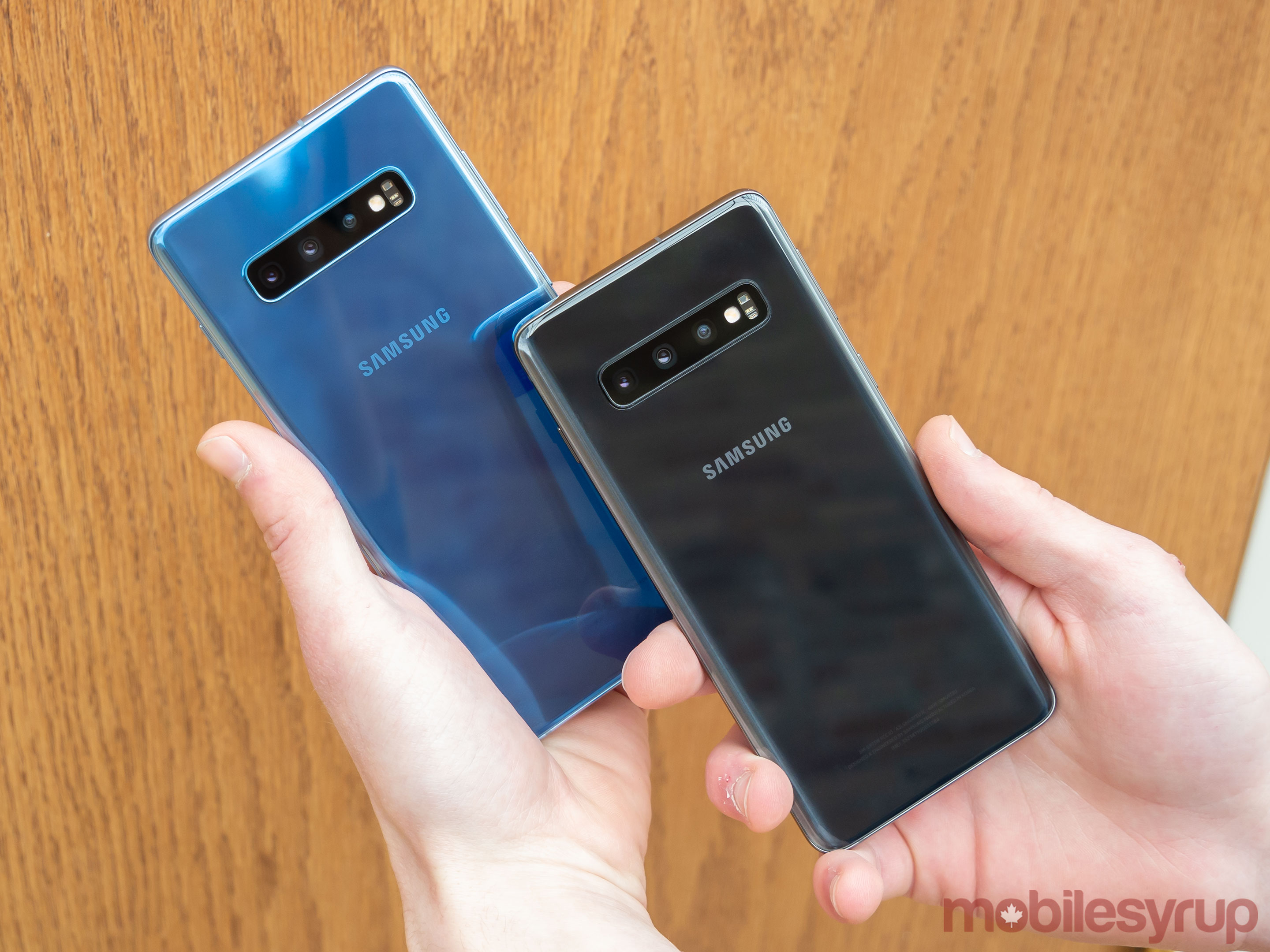 Back of the S10 and S10+