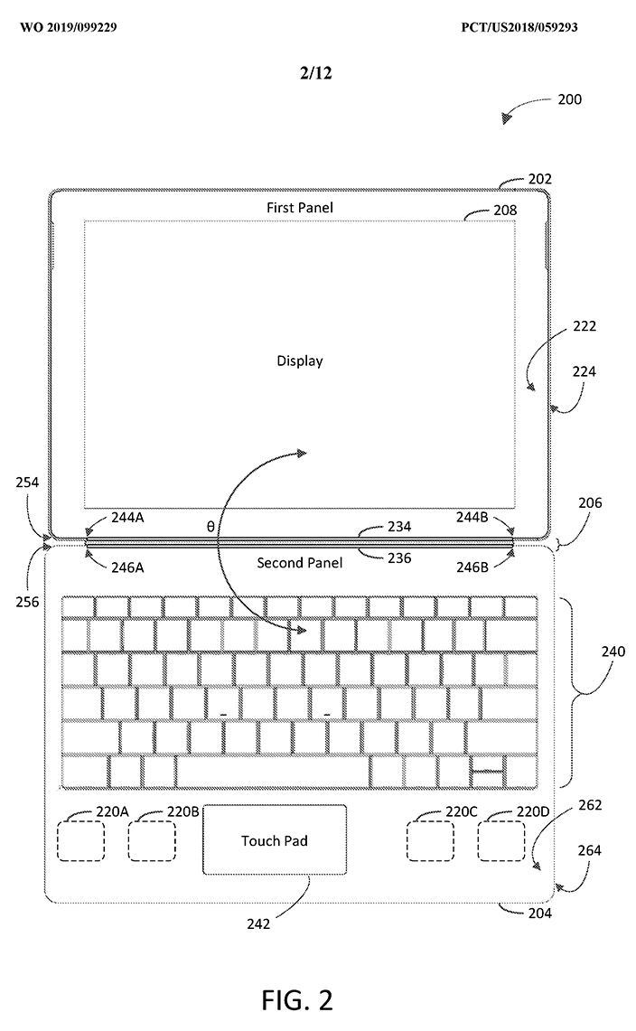 Surface Pro 7 patent drawing