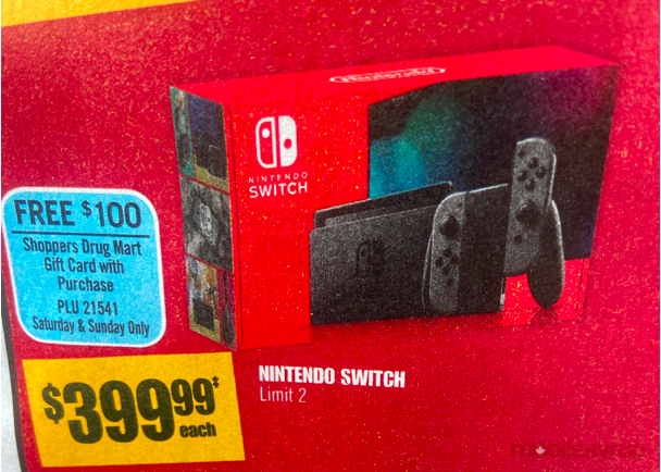 nintendo switch for $100