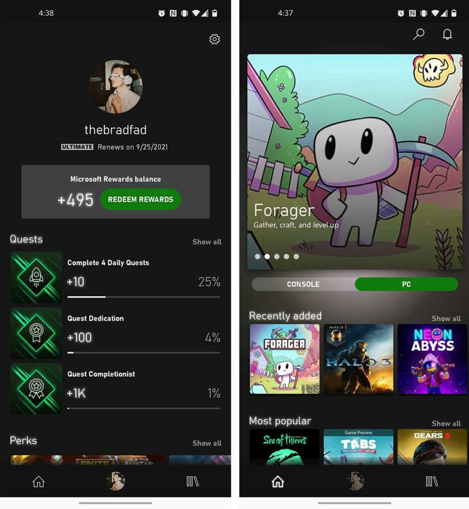 xbox game pass app for windows