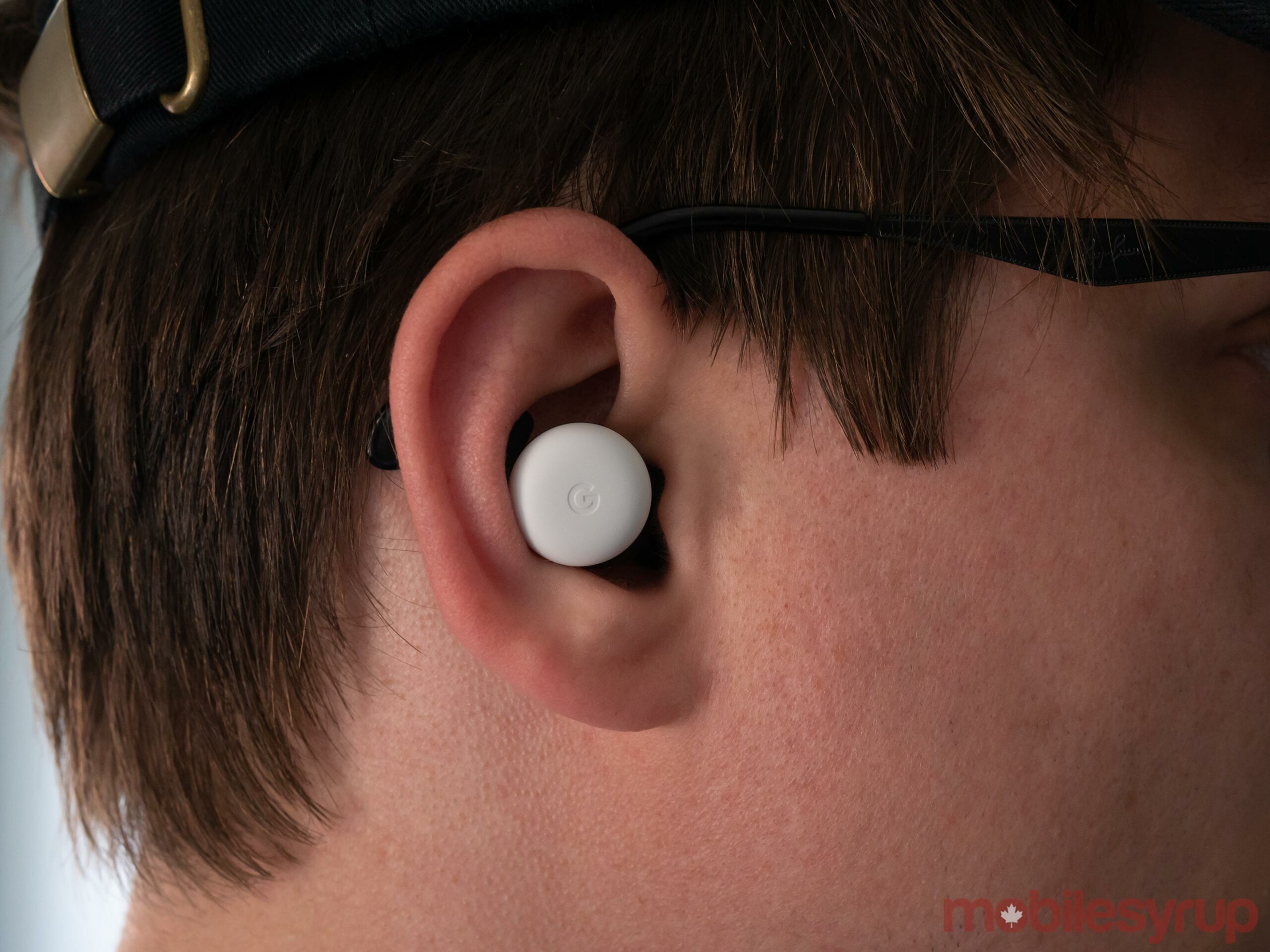 Pixel Buds in ear 