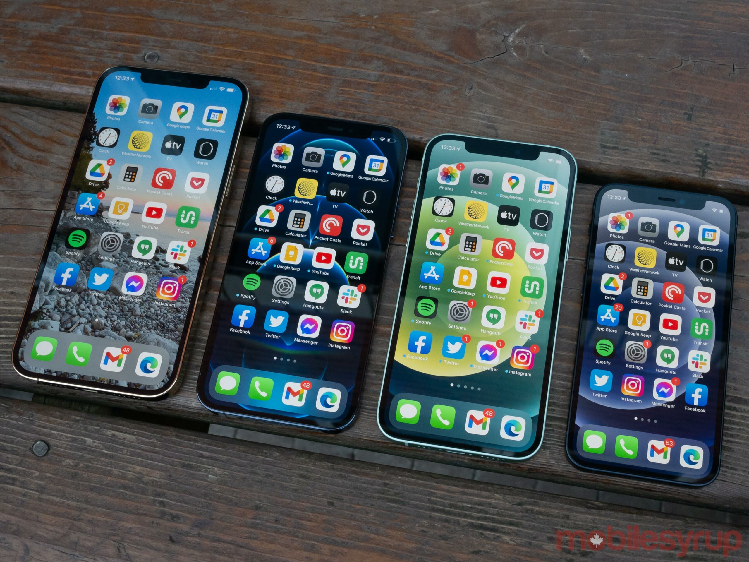 iPhone 12 entire lineup