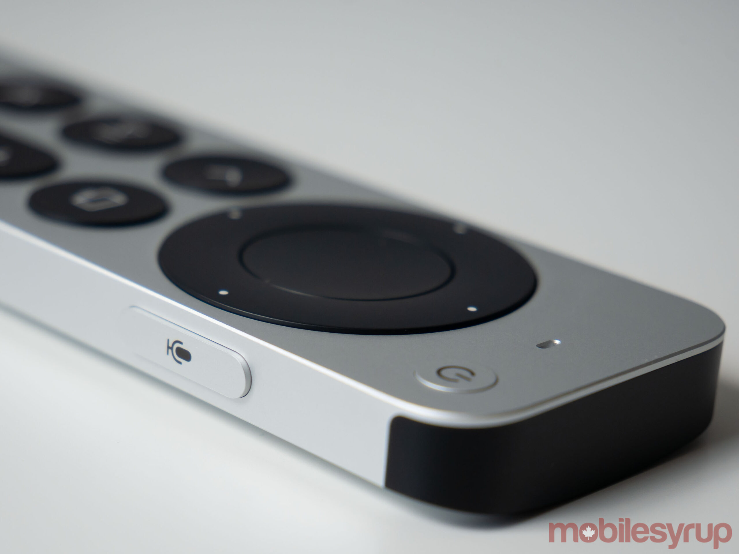 Apple TV 4K 2021 Siri Remote side view
