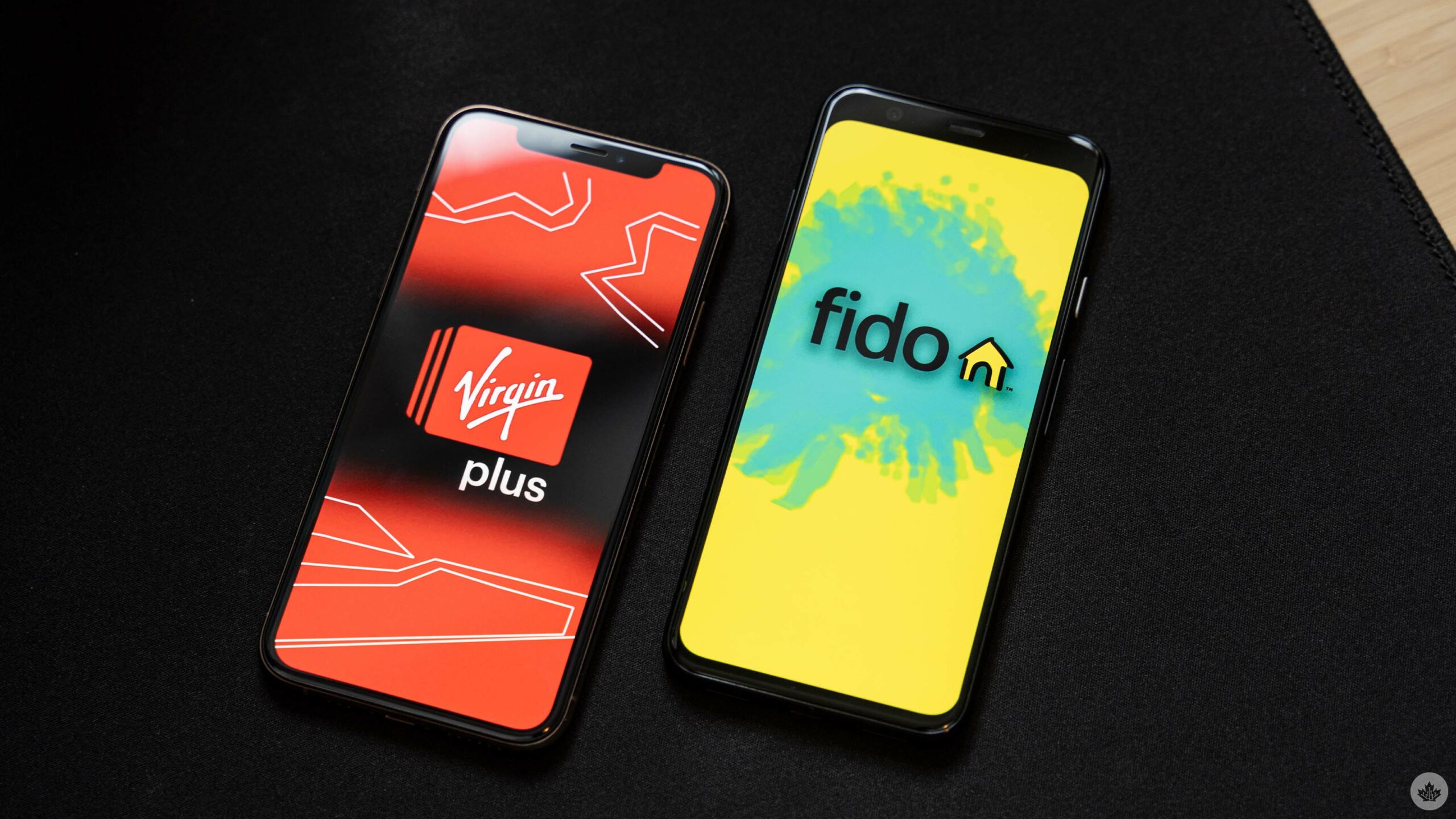 Virgin Plus and Fido logos
