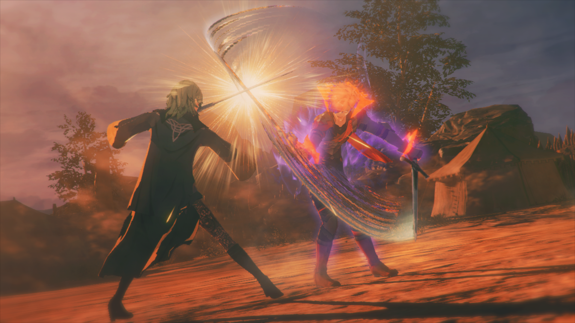 Fire Emblem Warriors: Three Hopes Shez vs. Byleth